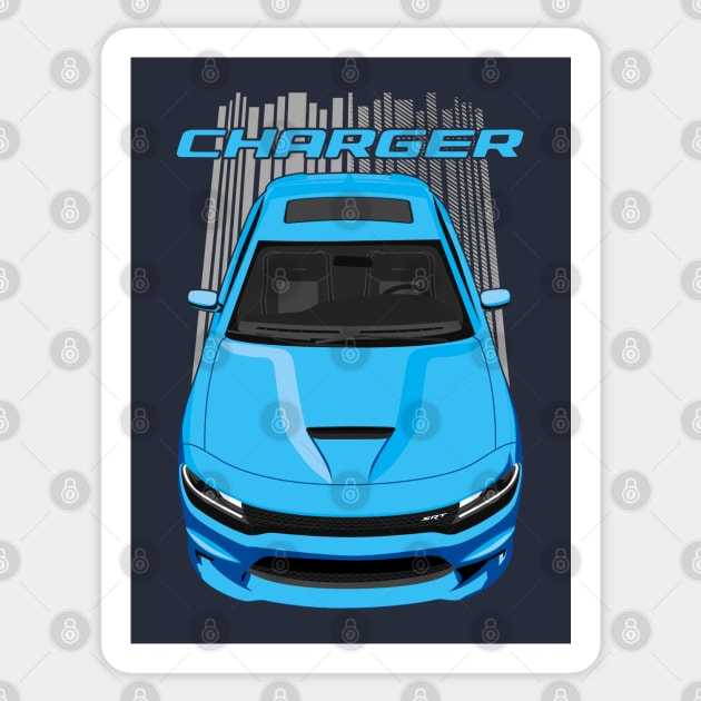 Charger - B5 Blue Sticker by V8social